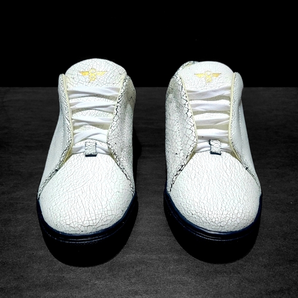 Made in Italy Creative Recreation White and Gold Art Deco Sneakers - Picture 4 of 16